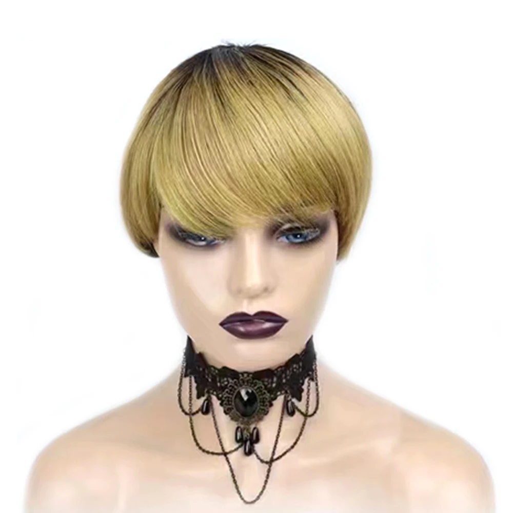 Perruque Brésilienne Naturelle - Short Pixie Cut Wig Human Hair Cheap avis et prix