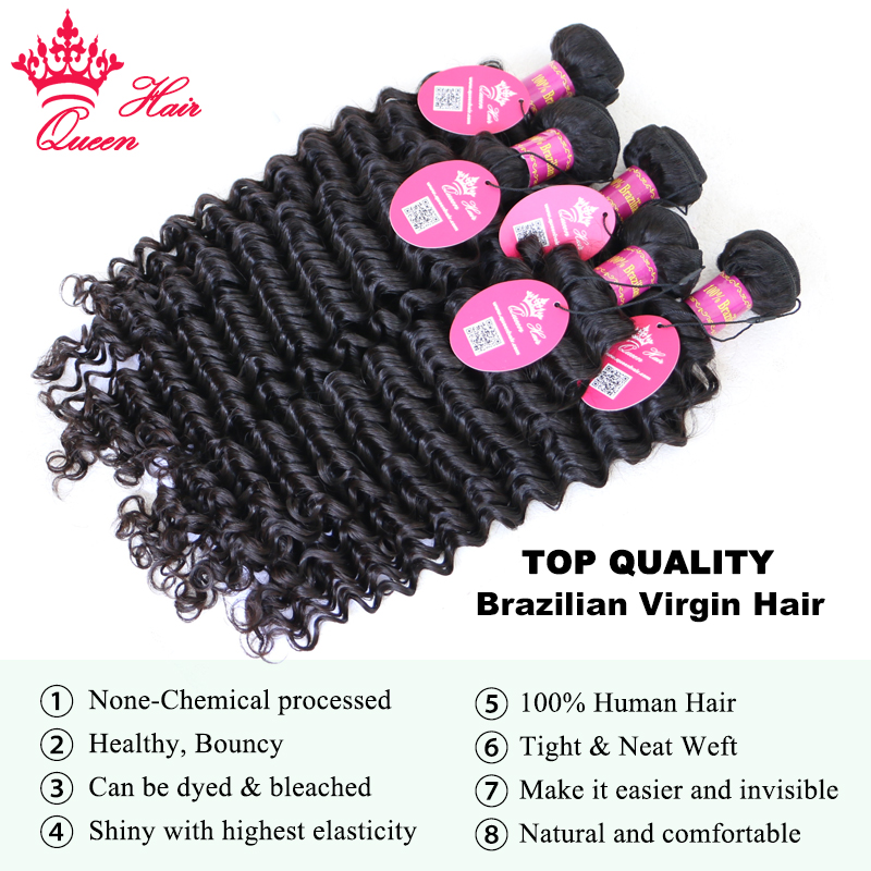 Top Quality Hair Bundles With  - Deep Wave 3 Bundles With Closure avis et prix