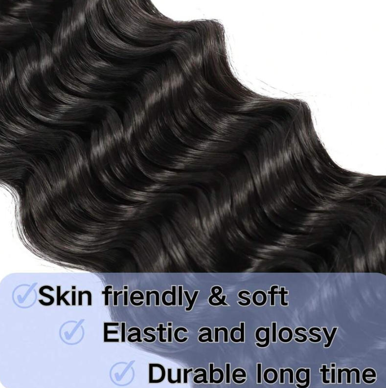 Cheveux humains à tresser en v - Water Wave Bulk Human Hair For Braiding avis et prix