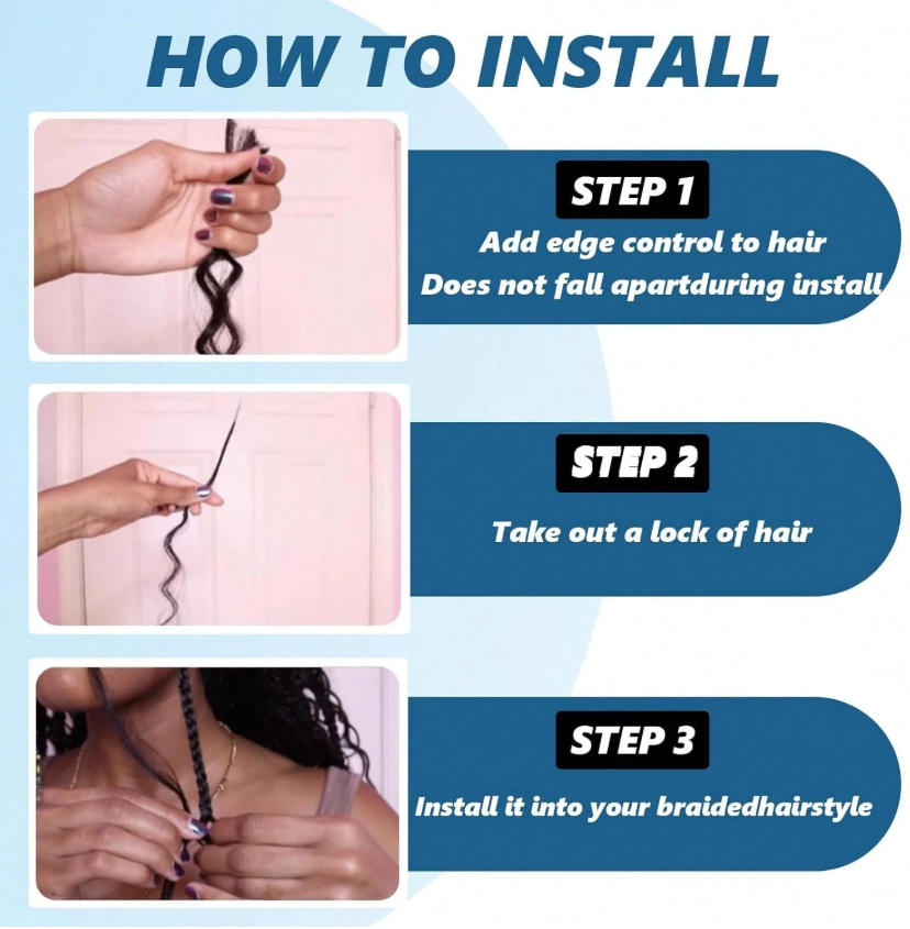 Cheveux humains à tresser en v - Water Wave Bulk Human Hair For Braiding avis et prix