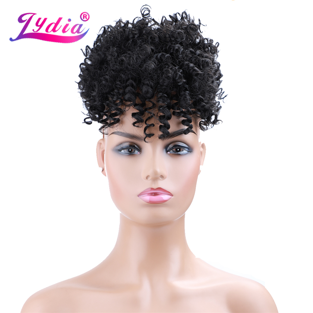 Lydia cordon synthétique haute - Drawstring Afro Curly Puff Ponytail avis et prix