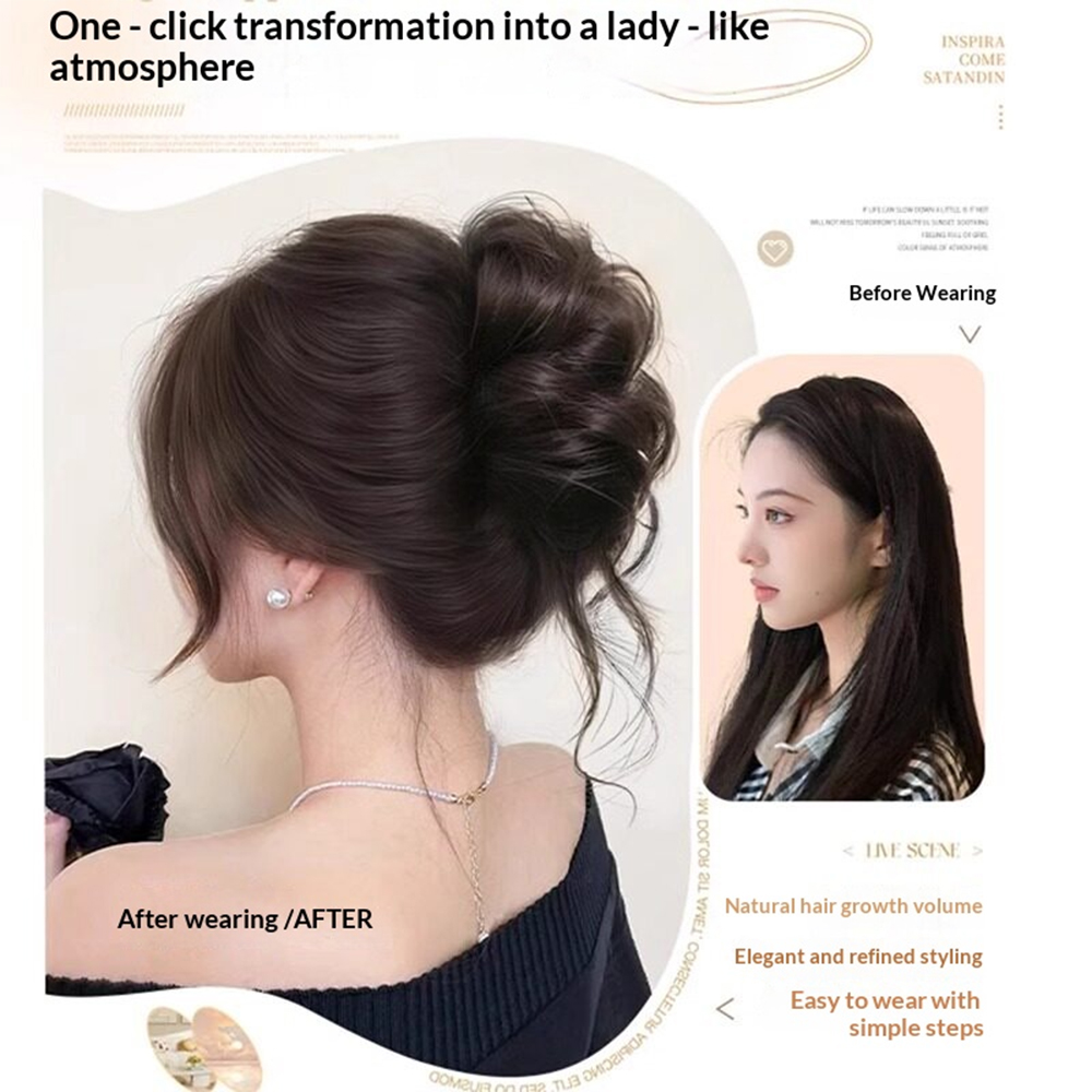 1 pièce Chignon élégant à pinc - Claw Clip Messy Bun Hair Piece avis et prix