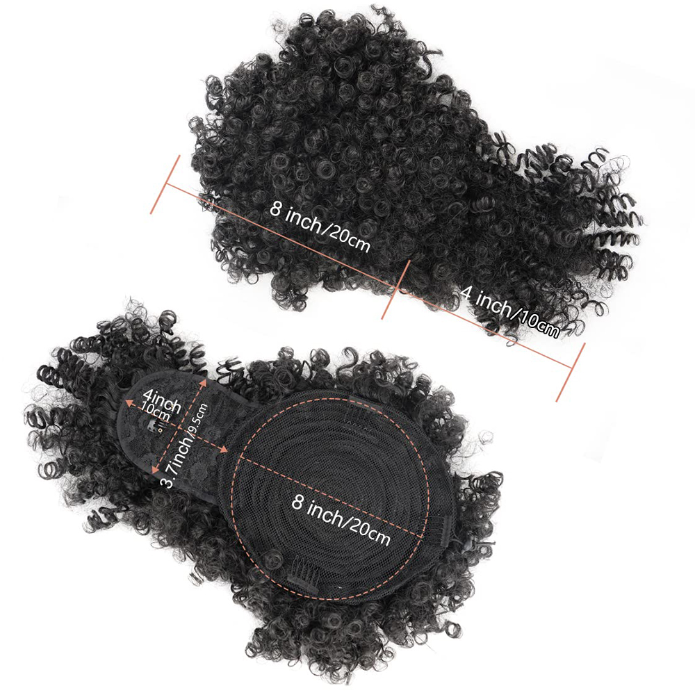 Queue de cheval Afro Puff avec - Drawstring Afro Curly Puff Ponytail avis et prix