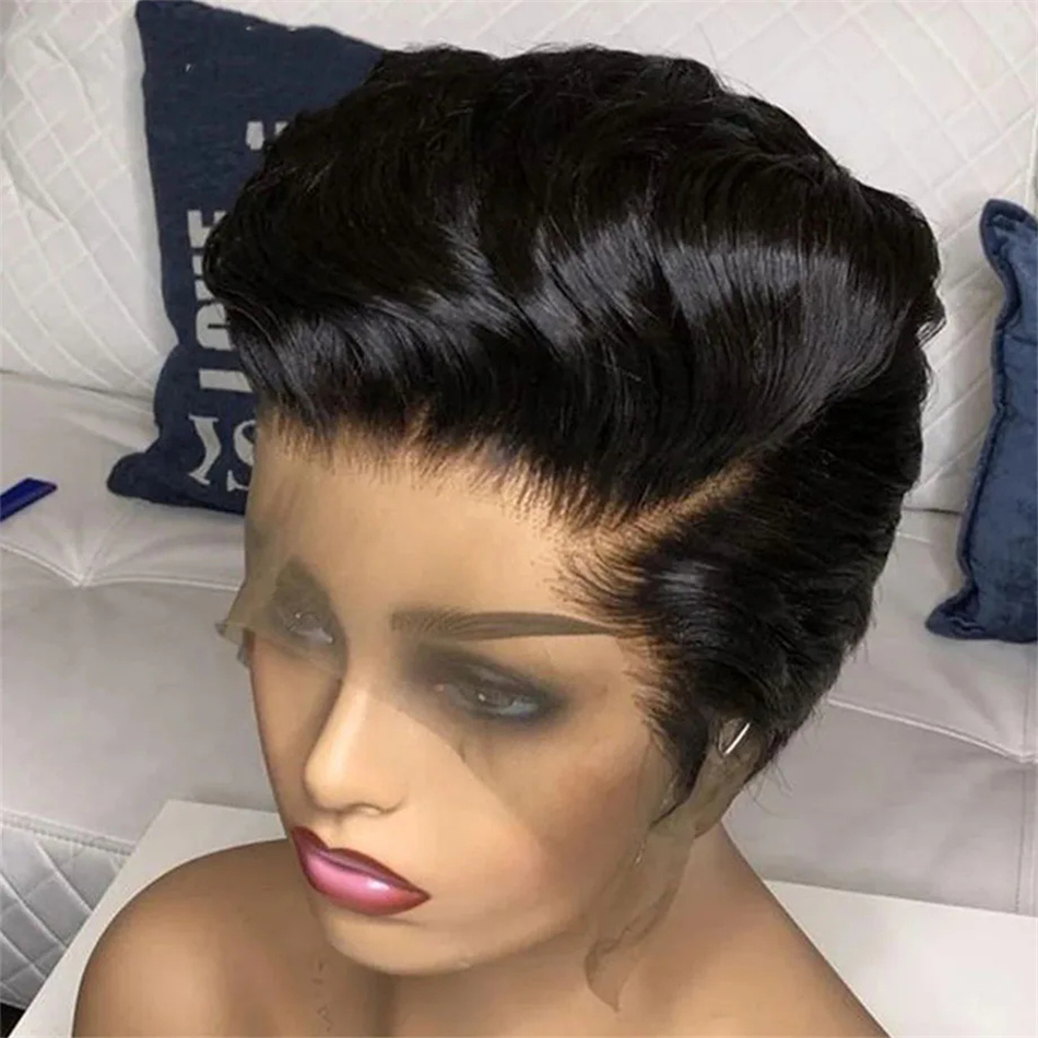 Perruque Bob Lace Front Brésil - Short Pixie Cut Wig Human Hair Cheap avis et prix